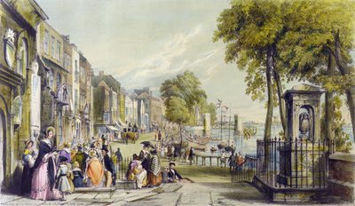 Vue de Cheyne Walk, Chelsea, 1840 - William Parrott